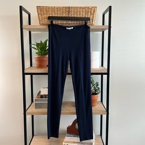 CAbi Mid-Rise Newport Navy Slim Leg #814 Ponte Pants, 4